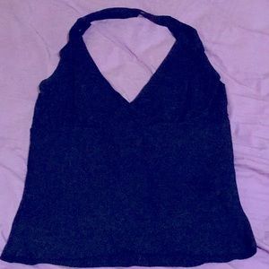 Sexy black halter top